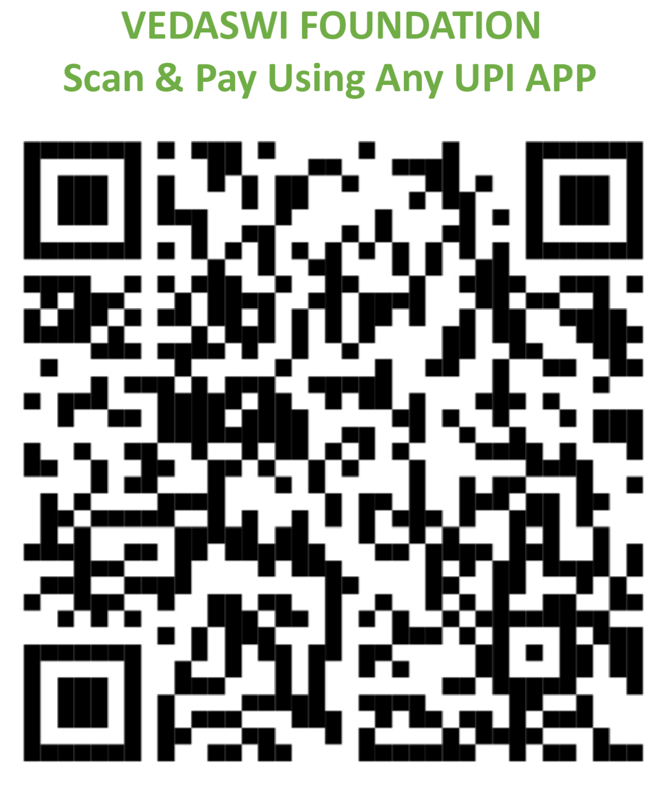 QR Code Vedaswi Foundation